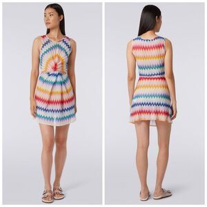 Missoni Multicolor Zigzag Sleeveless Swim Coverup